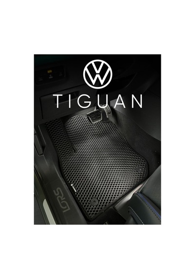 Volkswagen Tiguan 2024 Eva Oto Paspas Takımı 2 Logo Siyah Siyah