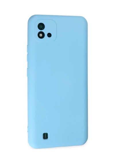 Newface Realme C11 2021 Kılıf Nano İçi Kadife Silikon - Mavi Belirtilmemiş