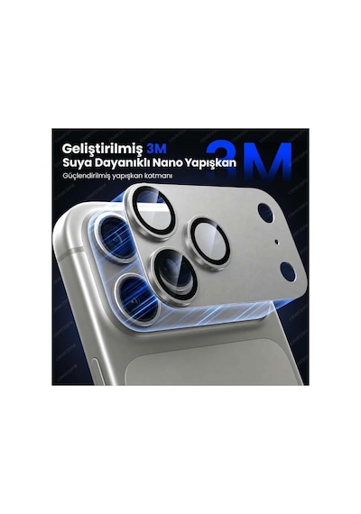 Coverzone Apple Uyumlu iPhone 18 Pro Max İle Uyumlu Kamera Lens Koruyucu Temperli Cam Çizilmeye Dayanıklı Şeffaf Kamera Koruma Camı Hsnx1 Burgonya