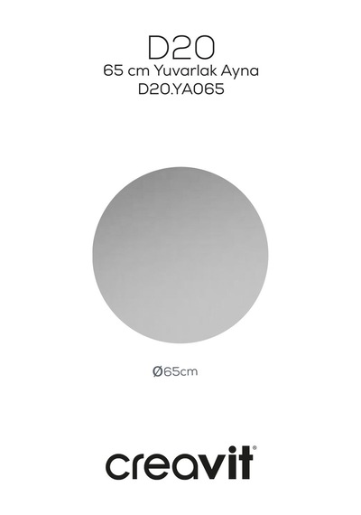 Creavit D20 65 Cm Yuvarlak Ayna Cam