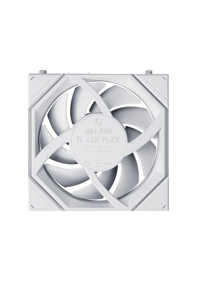 Unı Fan Tl Lcd Flex Kablosuz, Argb Ve Lcd Ekranlı - Reverse Blade Ters Kanatlı 120mm, Beyaz