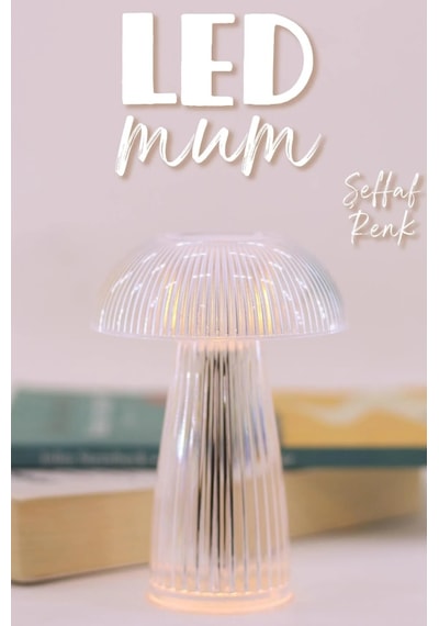 3 Adet Led Mum Kristal Tip Pil Dahil Dumansız Alev Ledli Yapay Dekoratif Mum Işığı Şeffaf Pt429 ŞEFFAF