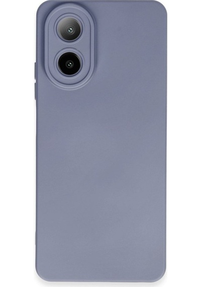 Oppo A38 Uyumlu Kılıf Nano İçi Kadife Silikon - Gri