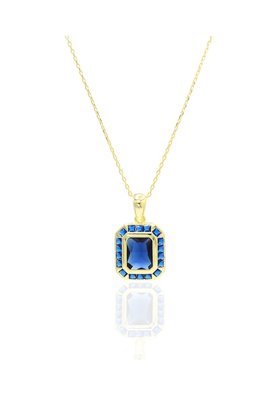 Safir Taşlı 925 Ayar Gümüş Kadın Kolye 201022212