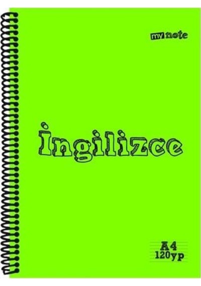 Mynote A4 Plastik Kapak Spiralli Derse Özel Defter Müzik 40 Yp