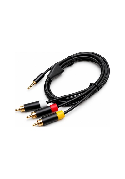 Xbox 360e Uyumlu Kompozit Av Kablo 3.5mm Jack To Rca Tv Görüntü Ve Ses Kablosu