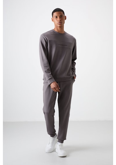 Tommy Life Koyu Gri Pamuklu Kalın Yumuşak Dokulu Comfort Fit Baskılı Erkek Eşofman Takım - 85253 Koyu Gri Tommy Life Koyu Gri Pamuklu Kalın Yumuşak Dokulu Comfort Fit Baskılı Erkek Eşofman Takım - 85253 Koyu Gri