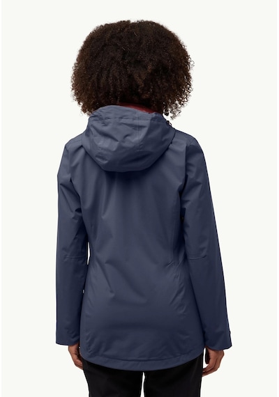 Jack Wolfskin Rotwand 3ın1 Kadın Outdoor Mont-a60333 Koyu Lacivert