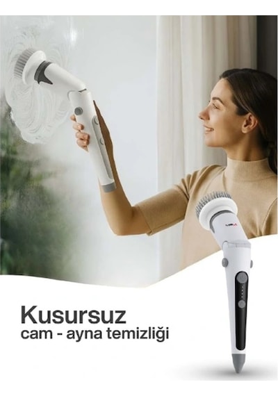 Portatif Şarjlı Temizleme Fırçası Çok Renkli