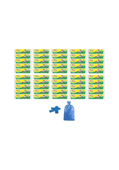 Ögem Orta Boy Çöp Torbası Mavi 55X60 Cm 20 Li 50 Rulo