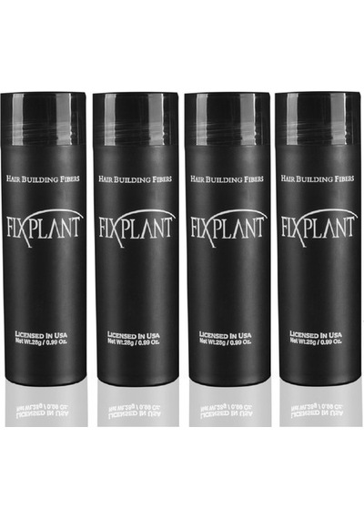 4 X Fıxplant 28 Gr Siyah Saç Tozu - Kargo Bedava