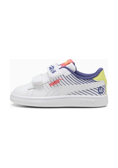 Puma 400658 01 Smash 3.0 Poised 2race Vlnf Beyaz-mavi Çocuk Spor Beyaz