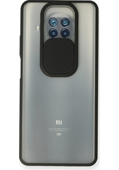 Cosmotex Newface Xiaomi Mi 10t Lite Kılıf Palm Buzlu Kamera Sürgülü Silikon - Siyah