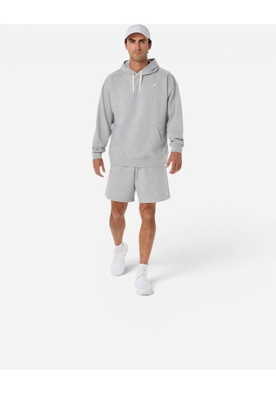 Asics French Terry Relaxed Pullover Hoodıe Erkek Gri Sweatshirt 2031f449-020