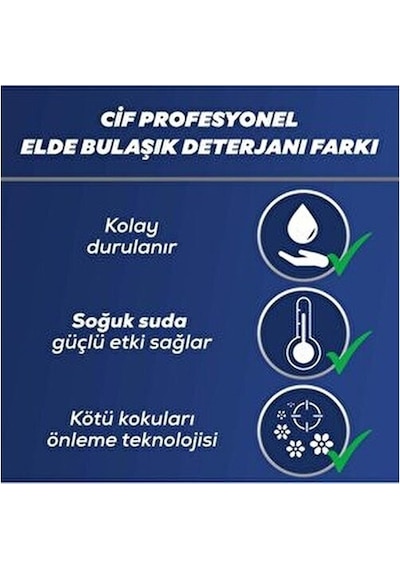 Profesyonel Elde Bulaşık Deterjanı Zorlu Yağ Lekelerine Karşı Etkili 5 L 2 Adet