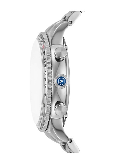 Fossil Fle1209set Shelby X Fossil Grand Tourer Limited-edition Erkek Kol Saati Ve Yedek Kordon Metalik Gri