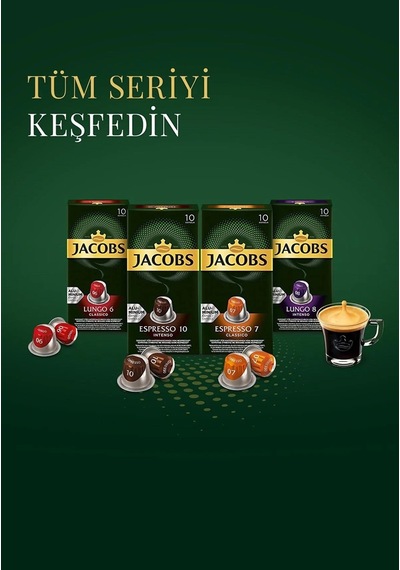 Jacobs Lungo Intenso 8 Kapsül Kahve 2 x 10'lu