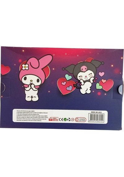 2 Li Kuromi Figür Seti Oynar Başlı 10 Cm Boyunda Kuromi