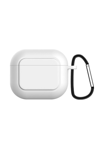 Ally Apple Airpods Uyumlu, 3 İçin Kancalı Ultra İnce Silikon Kulaklık Kılıfı- 5775