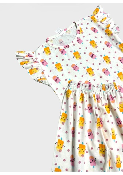 Aliş Kids Kız Çocuk Pamuklu Beyaz Çiçek Desenli Kolları Fırfırlı Kısa Kollu Şortlu Yazlık Pijama Takımı Beyaz Sarı Aliş Kids Kız Çocuk Pamuklu Beyaz Çiçek Desenli Kolları Fırfırlı Kısa Kollu Şortlu Yazlık Pijama Takımı Beyaz Sarı