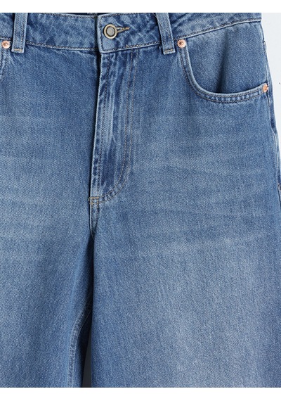 Lcw Vision İndigo Barrel Fit Kadın Jean Pantolon