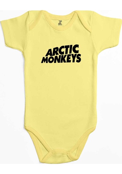 Zepplin Giyim Arctic Monkeys Logo Pembe Bebek Body Zıbın