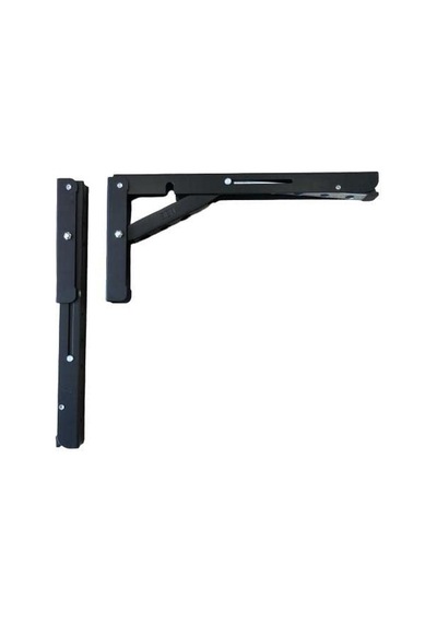 Mandallı Katlanabilir Masa Konsolu 1 Çift Siyah 40cm Çok Renkli