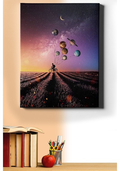 Webstyle Sayılarla Boyama Seti Kasnaklı Gezegen Balonlar 40 X 50 Cm