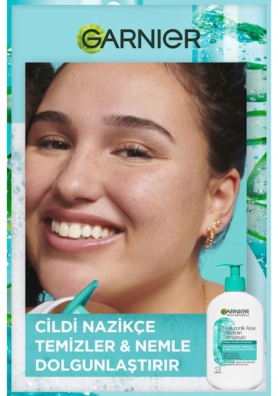 Garnier Hyaluronik Aloe Nemlendiren ve Yatıştıran Temizleyici 250 ML