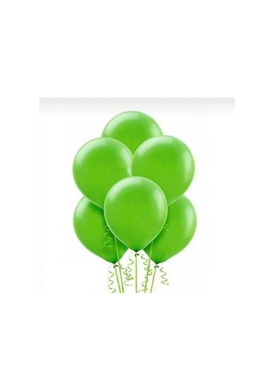 Metalik Yeşil Balon 12 İnç 10 Lu Yeşil Yeşil