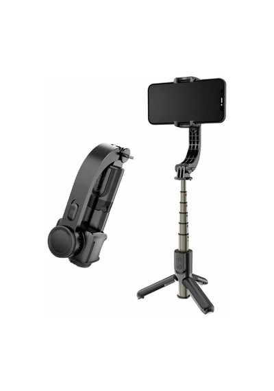 Tr L108mini Gimbal Motorlu Telefon Selfie Çubuğu Tripod, Siyah
