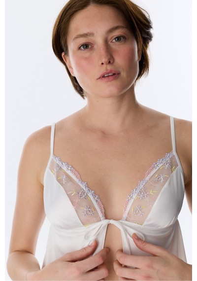 Penti Kırık Beyaz Broderie Saten Bralet