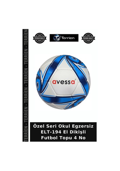 Özel Seri Okul Egzersiz Elt-194 El Dikişli Futbol Topu 4 No Çok Renkli