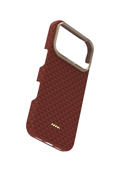 Apple Uyumlu iPhone 17 Pro Kılıf M-safe Şarj Özellikli Raptic Aramid Skin Origin Serisi Kapak Kırmızı