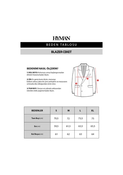 Hyman Erkek Oversize Blazer Ceket Kahverengi