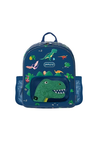 Packnjoy - Çocuk Sırt Çantası Small 2-4 Yaş - Dino Roar Lacivert