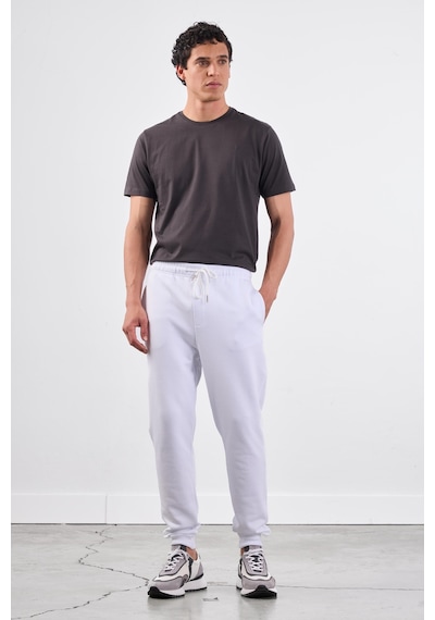Dufy Beyaz Erkek Eşofman Altı - Regular Fit Beyaz