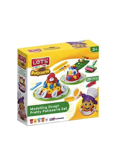 Lets Oyun Hamuru Pastane Seti 75 Gr 25 Parça L-8492 Çok Renkli