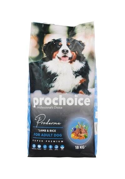 Proderma, Yetişkin Köpekler İçin, Hipoalerjenik, Kuzu Etli Ve Pirinçli Kuru Mama, 18 Kg