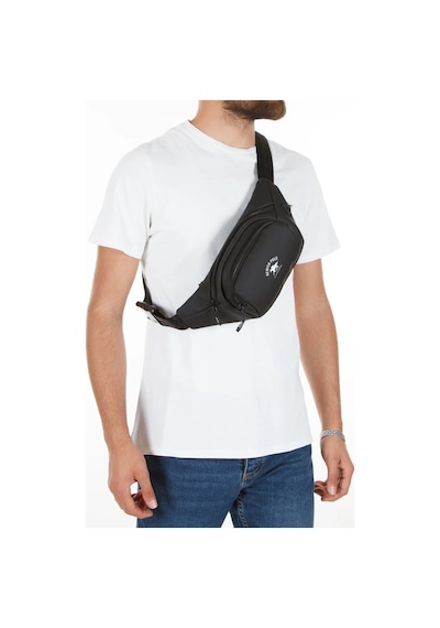 Tuldar Deri Usb Kulaklık Çıkışlı Crossbody Çapraz Göğüs Omuz Ve Bel Çantası Tul360 Siyah - Beyaz