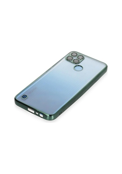 Realme C25y Kılıf Razer Lensli Silikon - Yeşil 0.2M-Çok Renkli