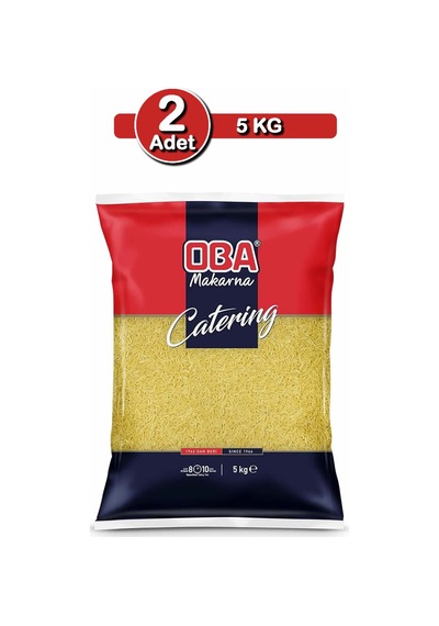Oba Arpa Şehriye 5 Kg X 2 Adet Ev Tipi Çoklu Paket