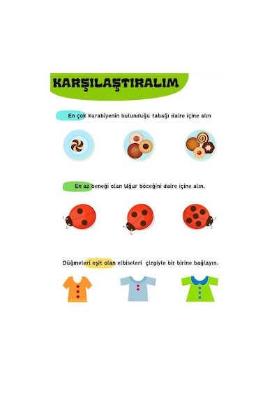 Miniklere Eğlenceli Matematik Kitap Seti 5-8 Yaş İçindir
