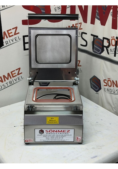 Sönmez Vakum Tek Bölmeli Eko Paslanmaz Kase Tabak Kapatma Makinesi
