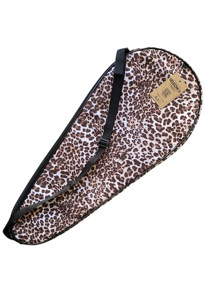 Leon Premium 27 İnch Raket Kılıfı Leopar Desenli Kahve