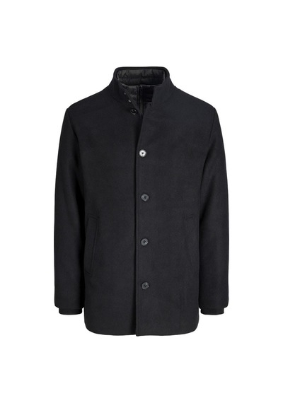 Jack & Jones Jack&jones Jjedetroıt Coat Styd Aw25 Erkek Kaşe Kaban Siyah