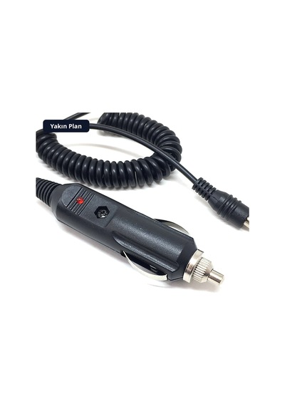 Trobus Oto Çakmak Fişi Spiral Kablolu Sigortalı 5.5x2.5 Mm Uçlu 2 A 1,3 M