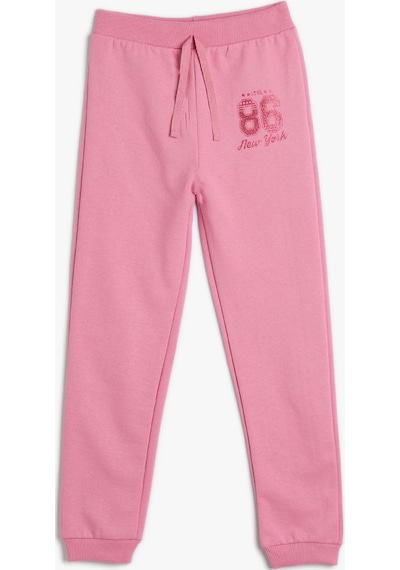 Koton Jogger Eşofman Altı Beli Bağlamalı Sim Baskı Detaylı Pembe 4skg40031ak 4SKG40031AK265 Gülkurusu Koton Jogger Eşofman Altı Beli Bağlamalı Sim Baskı Detaylı Pembe 4skg40031ak 4SKG40031AK265 Gülkurusu