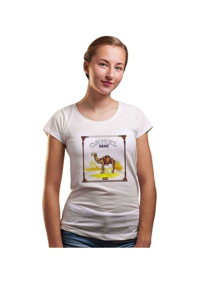 Camel Mirage Kadın Beyaz Tshirt