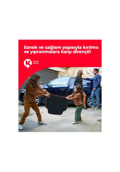 Polo 2010-2017 Uyumlu Hücreli Yüzey Eva Paspas Seti Paspas Takımı Siyah Yüzey Siyah